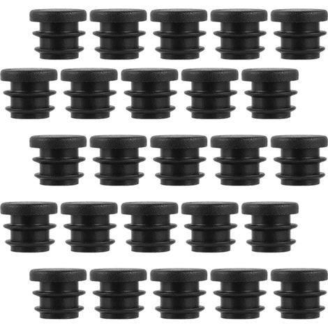 Bouchons d'Extrémité Ronds 22 Mm Plastique, Inserts pour Pieds de Chaise et Table, Lot de 100 Pièces avec Protection Contre l'Usure, Adaptés aux Sols en Bois et Carrelage (1/5)