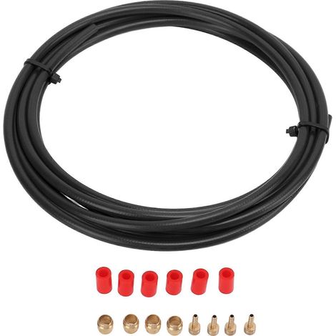 Kit de tubes d'huile universels pour freins à disque hydrauliques de vélo RISK, compatible avec les accessoires SRAM (noir) (1/4)