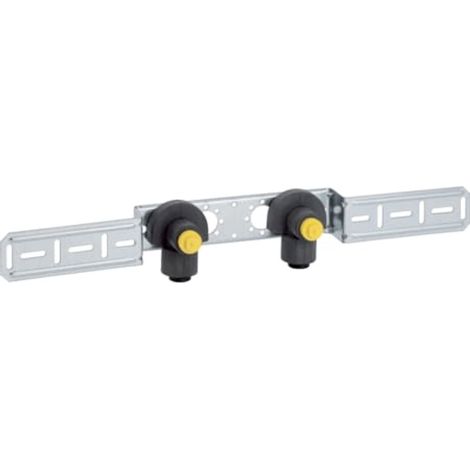 Geberit PushFit Codo de conexión 90° premontado, doble, DN 15, 651.290.00.1