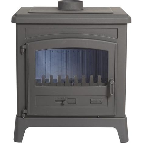 Poêle à bois 9kw anthracite gris - Godin - 389154ANTHRACITE