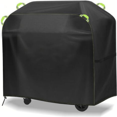 Generic waterproof barbecue cover, tear-resistant  fabric, with reflective handle, for outdoor protection (1/5)