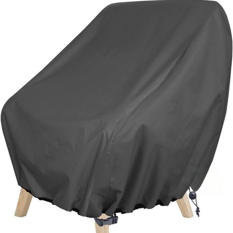 Funda para silla de jardín, funda para sillón de 899774 cm, funda protectora para sillas de exterior, tejido Oxford 600D impermeable. (1/4)