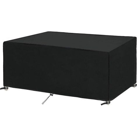 Housse Table Jardin Rectangulaire Housse Imperméable 250x150x90cm pour Meubles de Jardin Housse de Protection pour Salon de Jardin Bâche Bâche Meuble Extérieur Coupe-Vent,Anti-UV 250x150x90cm, (1/5)