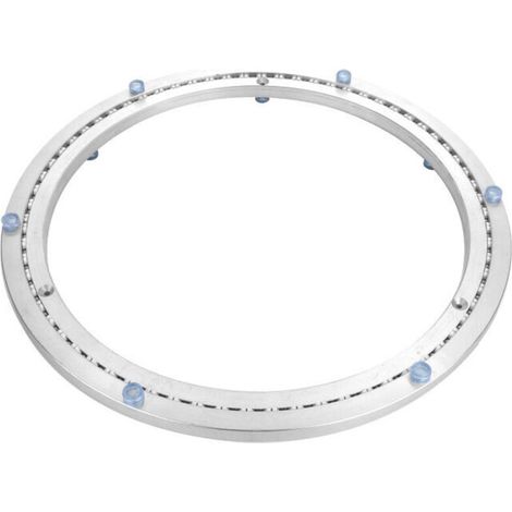 Metall-Drehteller mit Kugellager, runder Schwenkfuß, 360° drehbar, einreihige Kugellager, für hohe Belastungen, ø 35 cm