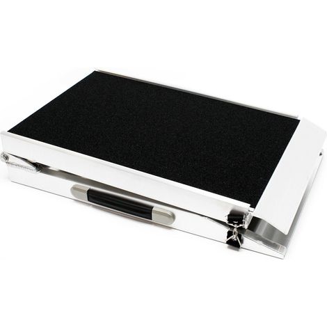 Rampa per cani 122 x 38cm 110kg pieghevole in alluminio superficie antiscivolo 160000550