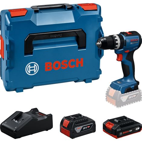Bosch Akku-Schlagbohrschrauber GSB 18V-52, 1x 4.0 Ah / 1x 2.0 Ah und Ladegerät in L-BOXX