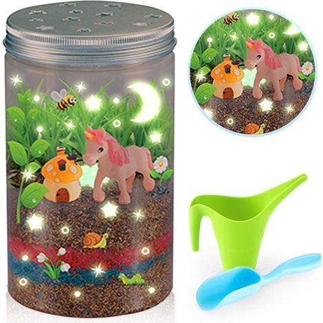 Kit de culture de plantes Terrarium Grow and Glow pour enfants, projet éducatif DIY pour garçons et filles (1/5)