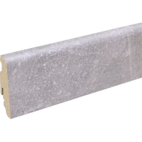 Neuhofer Fußleiste 240 cm 58 x 19 mm Sichtestrich hell Sockelleiste (1/3)