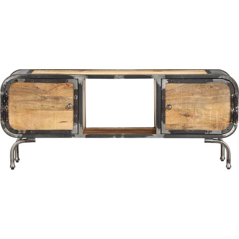 Mobile TV Armadietto TV Mobile Porta TV 110x30x42 cm in Legno Massello di Mango (1/3)