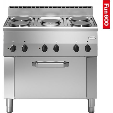 Fourneau - Fun 600 - 5 plaques et four électrique à convection - Modular