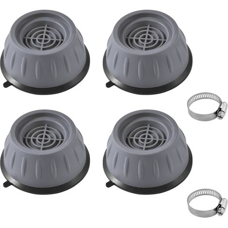 4x Gummiauflagen für Wasch- und Spülmaschinenfüße, Anti-Vibrations- und Stoßdämpfung