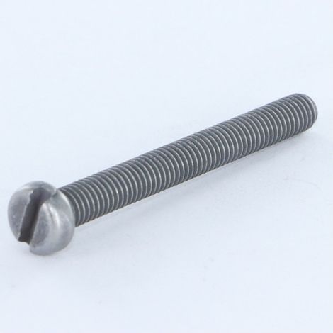 Vis métaux Tête cylindrique TC Fendue M5X45 Acier zingué 400 Heures brouillard salin sans rouille blanche-10 pièces