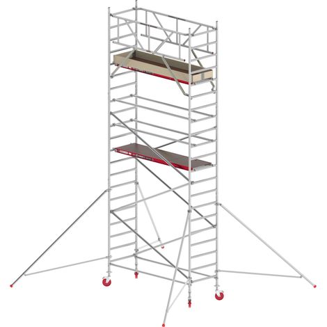 Altrex Fahrgerüst RS Tower 41 PLUS Aluminium ohne Safe-Quick® mit Holz-Plattform 7,20m AH breit 0,90x2,45m
