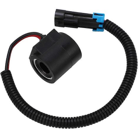 Bobine d'électrovanne 12 V avec connecteur - Diamètre du trou : 1/2 pouce - Compatible avec les chargeuses compactes Bobcat modèles 751, 753, 763, 773 et 7753 (1/4)