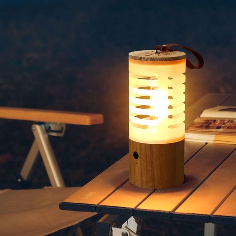 Lampe de camping double usage avec interrupteur tactile LED et veilleuse d'ambiance de chevet (1/5)