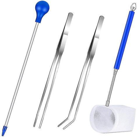 Tube d'alimentation pour engrais liquide en acrylique (4 pièces) avec pince et filet.