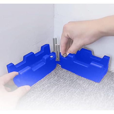 L'outil de biseautage et de coupe 2 en 1 L21-bleu combine la mesure et le sciage des angles de biseautage, adapté à la rénovation domiciliaire et au travail du bois. (1/5)