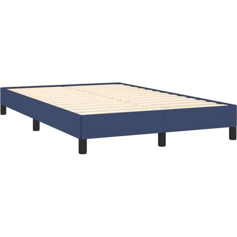 Cadre de lit sans matelas bleu 120x190 cm tissu vidaXL