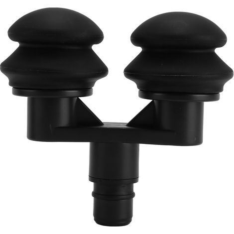 Tête de pistolet de massage musculaire 18mm en silicone souple, coussin d'air double pour circulation sanguine et fascia (1/5)