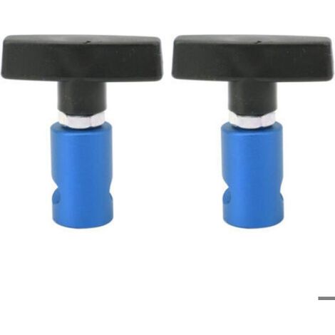 2 pinces support levage capot 2-en-1, jambe de force et étrier bougie allumage, bleu pour voiture hayon (1/4)