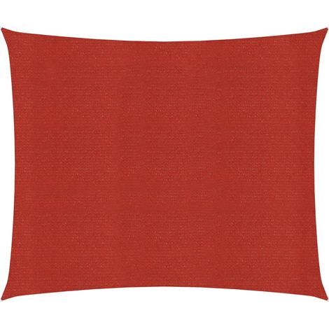 Vela ombreggiante/ombrellone in HDPE 160 g/m² 3,6 x 3,6 m rosso 020009262