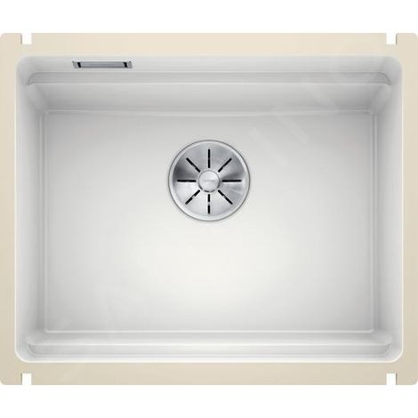 Blanco Etagon 500 - Évier en céramique, 540x456 mm, avec rails, blanc brillant 525149 (1/5)