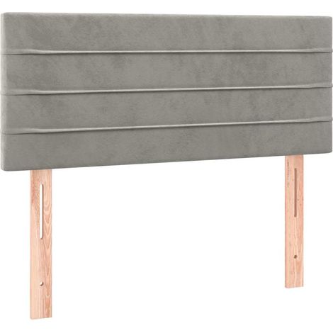Maison Exclusive - Testiera Grigio Chiaro 90x5x78/88 cm in Velluto (1/5)