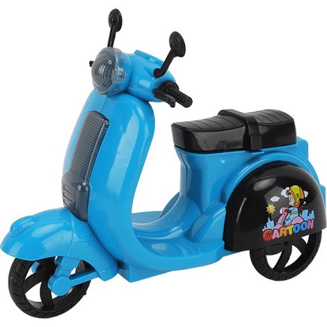 Moto électrique jouet pour enfants, modèle simulation moto avec sons et lumières, éducatif, bleu, pour garçons et filles. (1/5)