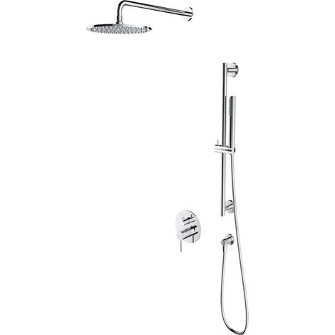 OMNIRES Y - Duschset mit Unterputzarmatur, mit Einbaukörper, Durchmesser 25 cm, Chrom SYSY47CR (1/3)