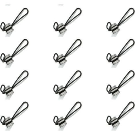 12 Pieces Hook- Black Metal Coat Hook Coat Rack Storage Hook for Bathroom Kitchen Bedroom (1/5)