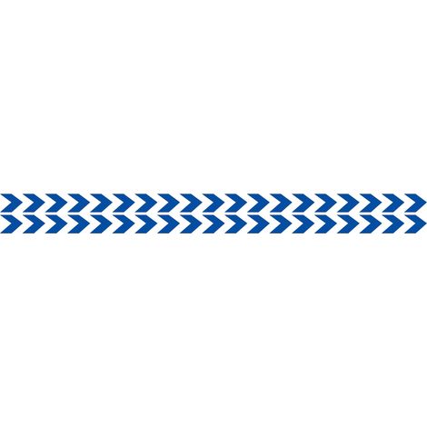 Lot 2 bandes 100mm x 1m - Double chevrons Bleu - 4641348