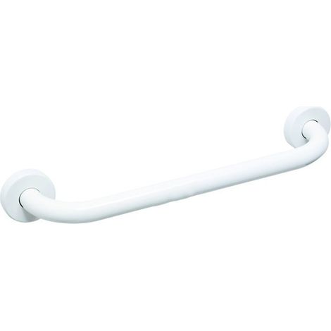 Barra corrimano maniglione disabili anziani bianca 120 cm
