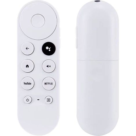 BEBUSINGOTO Control remoto de voz Bluetooth IR para Google Chromecast TV 2020 4K Snow G9N9N. Reemplazo de Google Remote con botones para Netflix y YouTube (solo control remoto). (1/5)