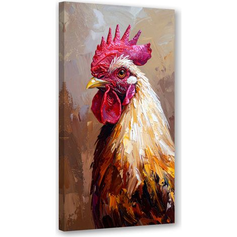 Wandbild Hahn Vogel Tier 40x80 cm (1/5)