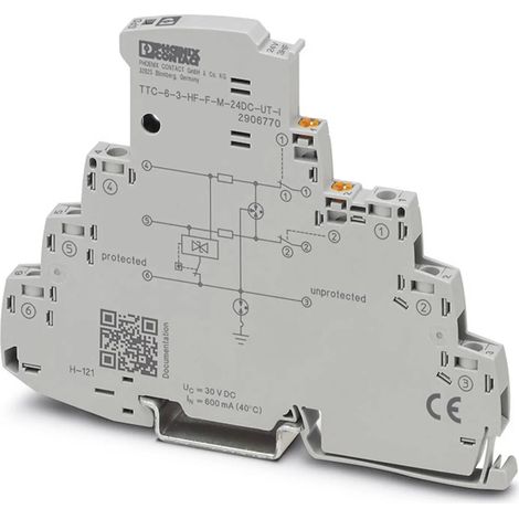 [NEUWERTIG] B-Ware Phoenix Contact überspannungsschutz Ableiter Ttc 6 3 Hf F M 24 Dc Ut I 1 Stück