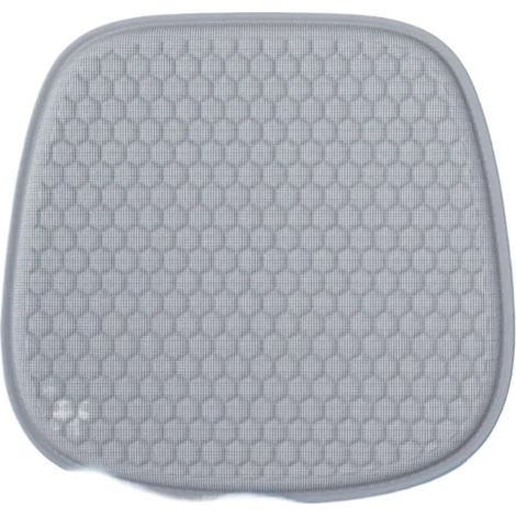 Kühlendes Autositzkissen aus Wabengel – Ergonomisches Zubehör aus Eisseide, 3D – Grau (1/4)