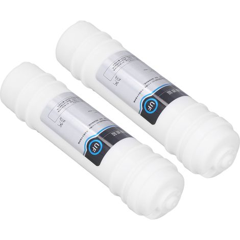 Cartouche filtrante ultrafiltration fibres creuses 10 pouces, raccord rapide, pack de 2 pièces, remplacement compatible système filtration eau. (1/5)