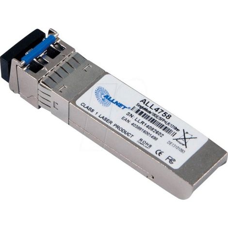 Módulo transceptor de fibra óptica ALLNET ALL4758 Premium Industrial 10G SFP+ de largo alcance (1/2)
