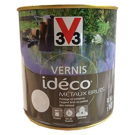 V33 – Vernis antirouille incolore pour métaux ferreux – Protection durable – Application facile sur surfaces anciennes ou nouvelles – 0,25 L