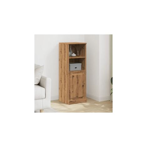 Buffet haut chêne artisanal 36x35,5x103,5 bois d'ingénierie (1/5)
