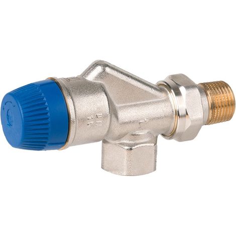 Resideo Thermostatventil Kombi-TRV, Messing vernickelt, Axialausführung, DN 10 (1/4)