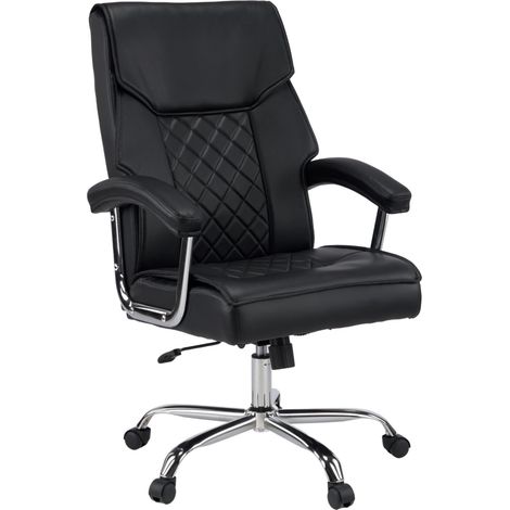 Chefsessel / Drehstuhl Relax Prestio Kunstleder schwarz MyBuero (1/4)