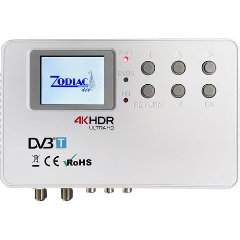Modulatore dvb-t 4k hdmi/cvbs h.264 uscita rf cofdm 50-860 mhz zodiac 559578491