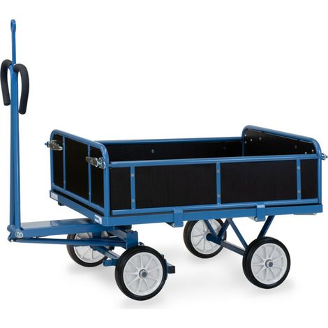 fetra Chariot à plateau manuel 6453V avec anneau d'attelage (1/5)