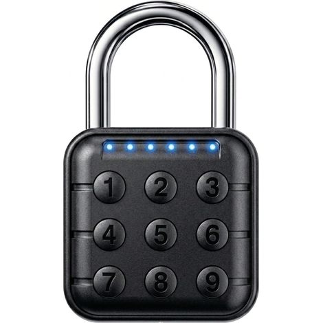 Clé à code : serrure à code numérique de 6 chiffres, serrure en alliage de zinc étanche, adaptée aux armoires, salles de sport, voyages, etc. (1/5)