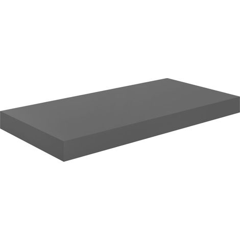 Étagère murale,Étagère flottante Gris brillant 50x23x3,8 cm MDF CFW68231 (1/5)