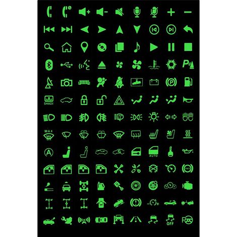 Autocollants multifonctions pour boutons, autocollants phosphorescents pour voiture, autocollants pour feux de voiture, relais, interrupteurs à bascule décoratifs, étiquettes, autocollants pour circui (1/5)