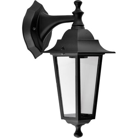 APPLIQUE ESTERNO DISCENDENTE NERO STRETTO - 60W E27