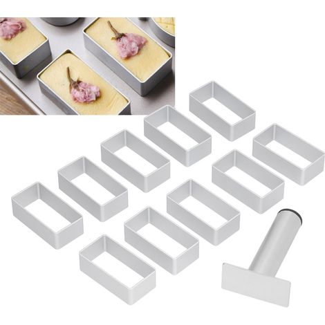Moule à Gâteau en Acier Inoxydable, Moule à Pâtisserie Rectangle pour Mooncakes et Cookies, Accessoire de Cuisine (1/5)
