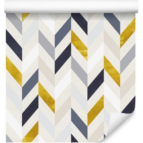 Papel pintado con estampado geométrico de moda para salón y dormitorio, 50x1000 cm. (1/5)